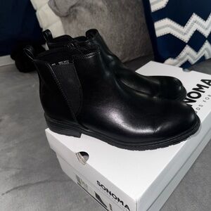 Sonoma women’s Sleek Black Ankle Boots